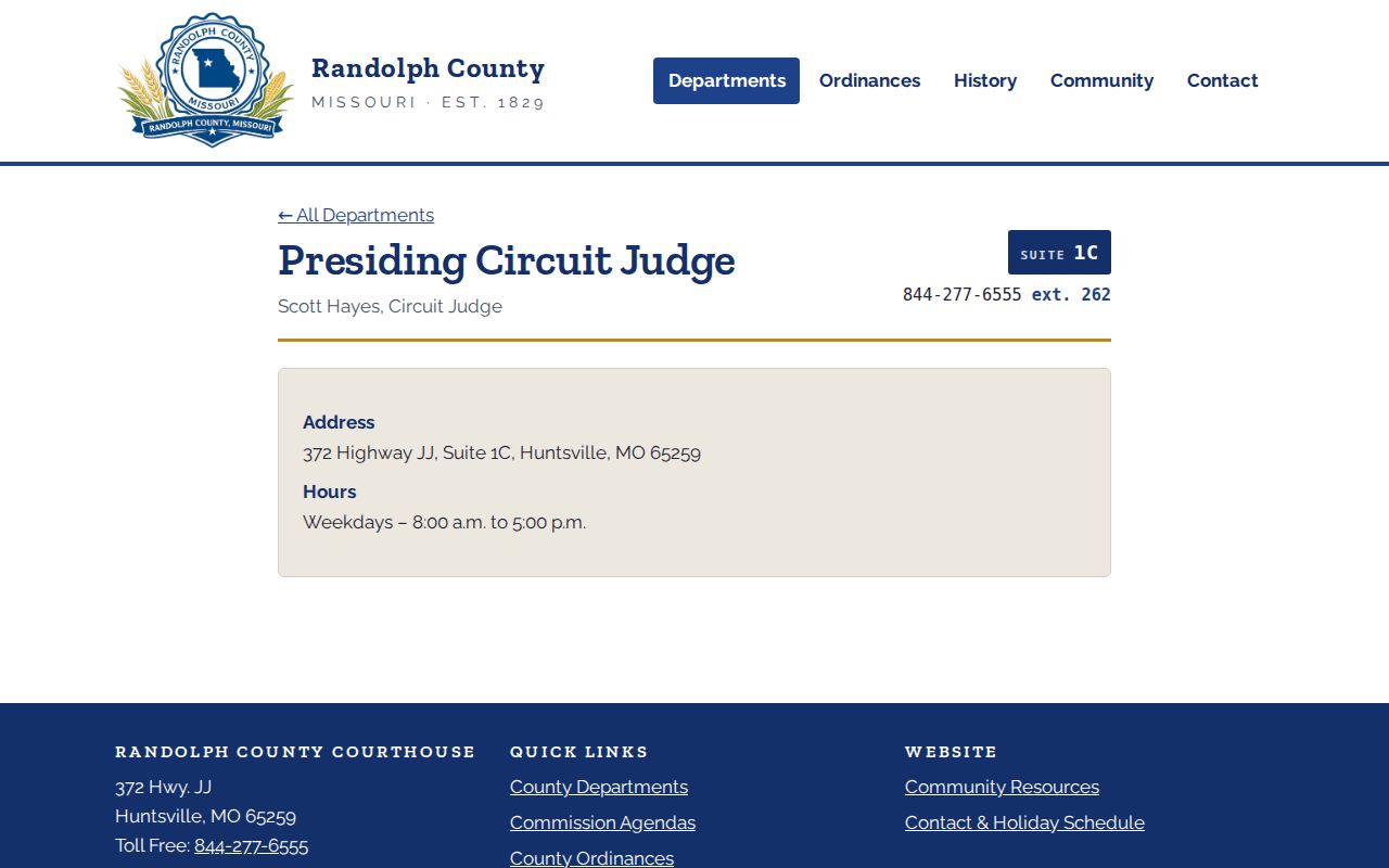 Randolph court schedule research image from the presiding circuit judge office page